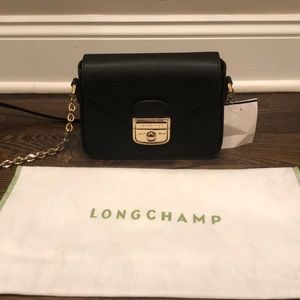 EUC Longchamp Le Pliage Heritage chain crossbody bag sml